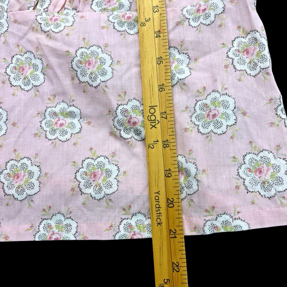 Laura Ashley Floral Cami Women XL Pink Lace Trim Coquette Cotagecore Pastel NWT - Picture 5 of 7